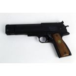 A Weihrauch HW45 air pistol, comes with three barrels, cal 177, 22, .