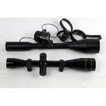 A Leupold telescopic sight, together with a Schmidt & Bender style 8 x 56 telescopic sight,