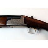 A Hubertus 12 bore over/under shotgun, with 27 1/2" multi choke barrels, 76 mm chambers, boxlock,