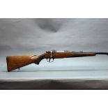 Brno model 601 cal 308 bolt action rifle, with floor plate magazine and fitted with sling swivels.