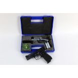 A Walther CP 88 cal 177 CO2 powered air pistol, complete with box, two magazines, CO2 canisters,