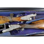 E.M. Reilly a pair of Thomas Perkes Patent sidelock ejector 12 bore shotguns, with 28" barrels.