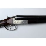 Alex Martin a 12 bore side by side shotgun, with 26" barrels, cylinder and half choke,