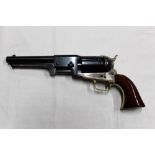 Uberti Colt Dragoon cal 44 black powder revolver, with a 7 1/2" barrel and six shot cylinder,