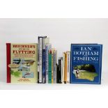 Sixteen books on fishing to include "The Beginners Guide To Fly Tying" and "Ian Botham On Fishing".