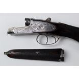 The stock and action of a KD Radcliffe of Colchester 20 bore side by side sidelock ejector shotgun,