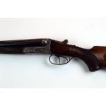 A Krupps 16 bore side by side shotgun, with 29 1/2" barrels, full and full choke, 2 1/2" chambers,