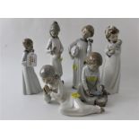 Six Nao figurines