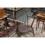 Low Ercol spindle back carver armchair