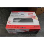 Boxed Toshiba DVD video cassette recorder Model DVR20,