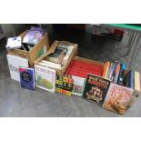 Four boxes of books - set of The Newness Pictorial Knowledge and National Geographic Society books