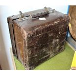 Vintage square leather case