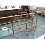 Georgian style three tier metal plant rack (AF), height 145 cm, width 135 cm,