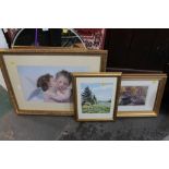 Picture of cherubs and two limited edition prints