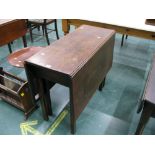 Mahogany drop leaf table, height 74 cm, width closed 45 cm,