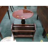 Circular occasional table and magazine rack