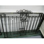 Pair of metal garden gates, height 106 cm,