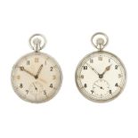 Two Second World War military pocket watches.