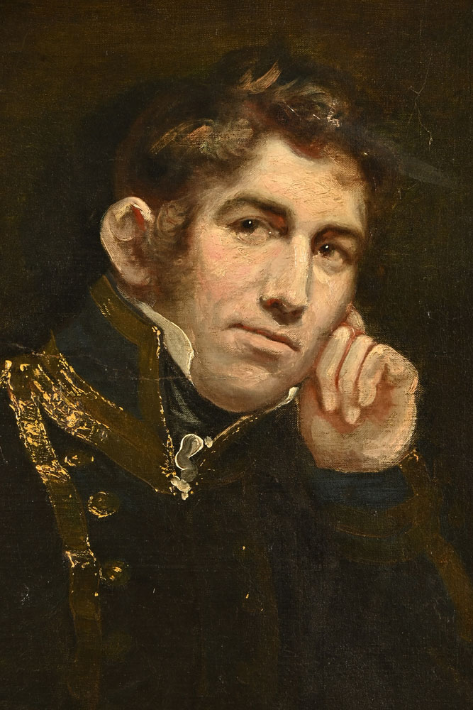 English School 19th century, portrait of a Naval Officer head and shoulders, oil on canvas. - Image 2 of 12