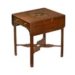 A Victorian Edwards and Roberts Pembroke table, with frieze drawer,