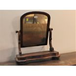 Wooden dressing table mirror,