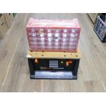 Black & Decker Workmate WM450 workbox and plastic set of drawers