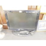 Samsung 26" television with power cable and remote control