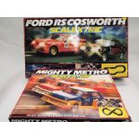 Scalextric Mighty Metro set and Ford RS Cosworth set