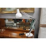 White metal Anglepoise adjustable lamp,