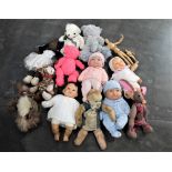 Bag of soft toys and dolls