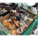 Box of dog figurines