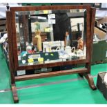 Wooden dressing table mirror