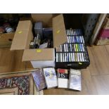 Two boxes of cassettes,