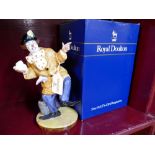 Royal Doulton figure The Clown with box