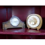 Smiths wind up mantel clock and another