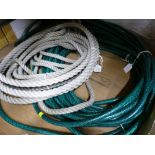 Roll of hose and rope