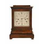 An early Victorian rosewood framed mantel clock,