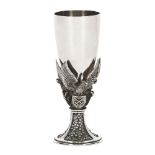 An Aurum limited edition silver goblet,