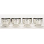 A set of four Reid & Sons Limited tumbler cups, 1966, each height 60 mm, diameter 76 mm,