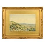 Charles Auty (1856-1936), Isle of Man landscape, signed lower left, watercolour. 34 x 52 cm.