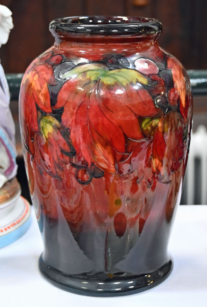 A Moorcroft pottery baluster vase, - Image 5 of 8