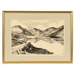 Horace Stubbs, a pen and ink drawing "Wastwater", 24 x 37 cm, signed and dated September 1953,