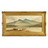 Chas White (British School late 19th century), A Lakeland View, signed lower right, watercolour.