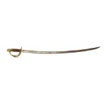 A US model 1860 Cavalry sword, with 88 cm curved steel blade,
