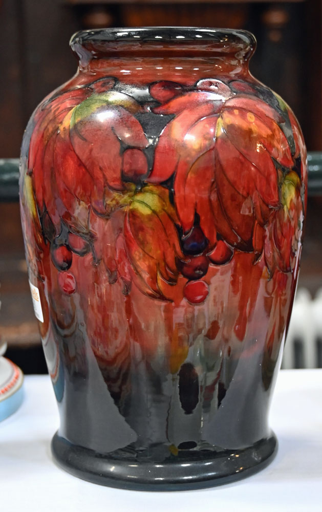 A Moorcroft pottery baluster vase, - Image 4 of 8