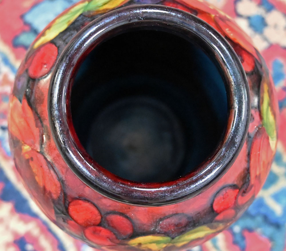A Moorcroft pottery baluster vase, - Image 7 of 8