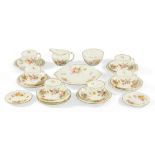 A Royal Crown Derby "Derby Posies" six place tea set, comprising 6 cups, 6 saucers, side plates,