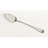 A George III silver basting spoon, London 1802, maker Christopher & Thomas Wilkes Barker.