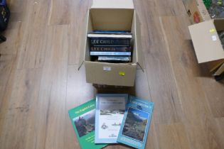 Box of books including Lake District interest and novels