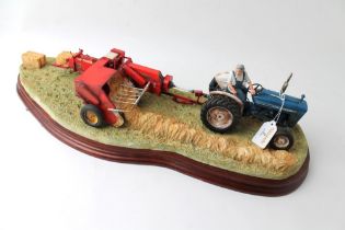 Border Fine Arts figure, Hay Baling, signed by Ray Ayres,